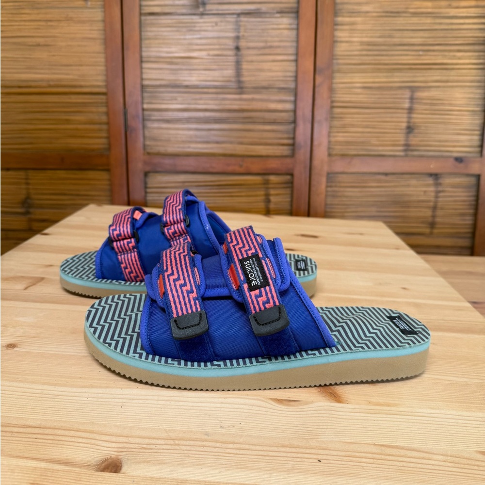 (NWOT) SUICOKE - Blue & Orange MOTO-JC01 Sandals - Size 11 - Picture 5 of 11
